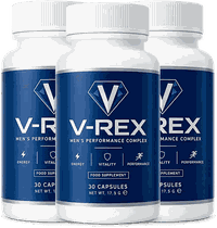 Bottle of V-Rex Male Enhancement Capsules